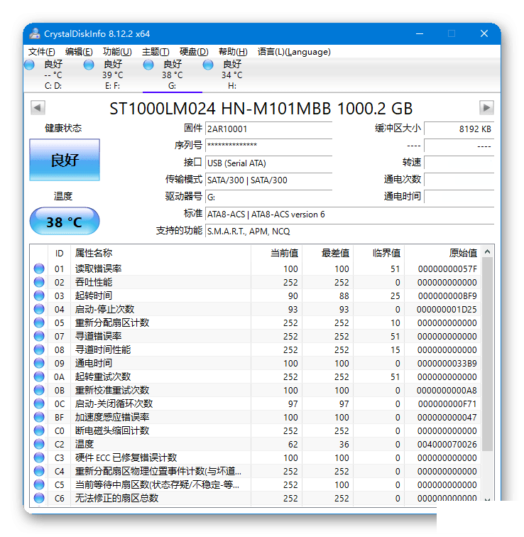 CrystalDiskInfo Ӳ״̬⹤ v8.12.2 ļ&ɫ-1.png